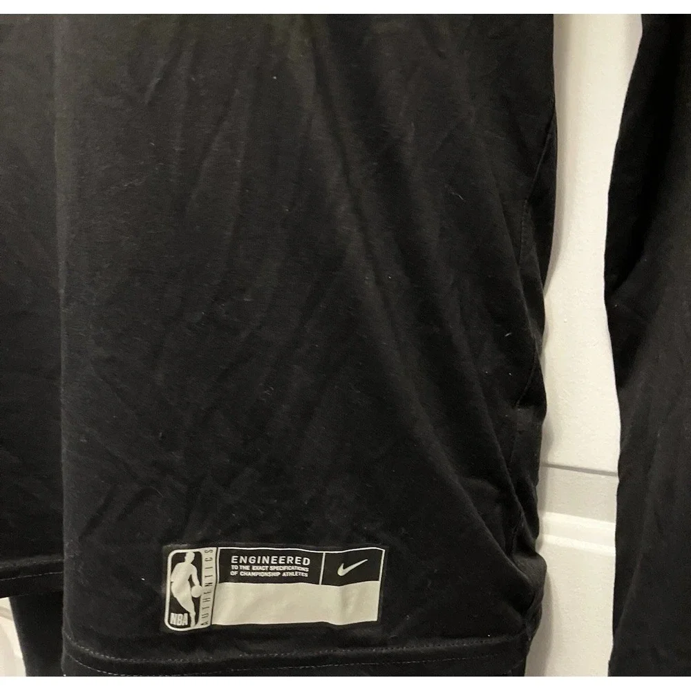 Womens NIKE LA Lakers NBA Long Sleeve Shirt Black Sz Medium M Basketball Dri Fit
